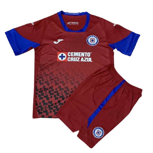 Camiseta Cruz Azul 3ª Kit Niños 2020 2021 Rojo